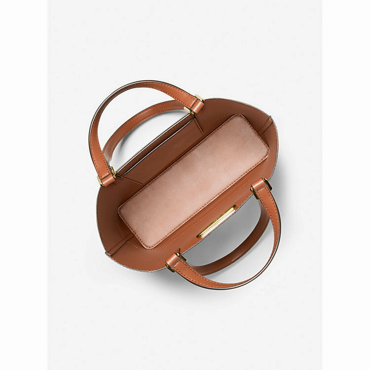 Michael Kors Kelli Leather Tote Shoulder Bag Tote Brown