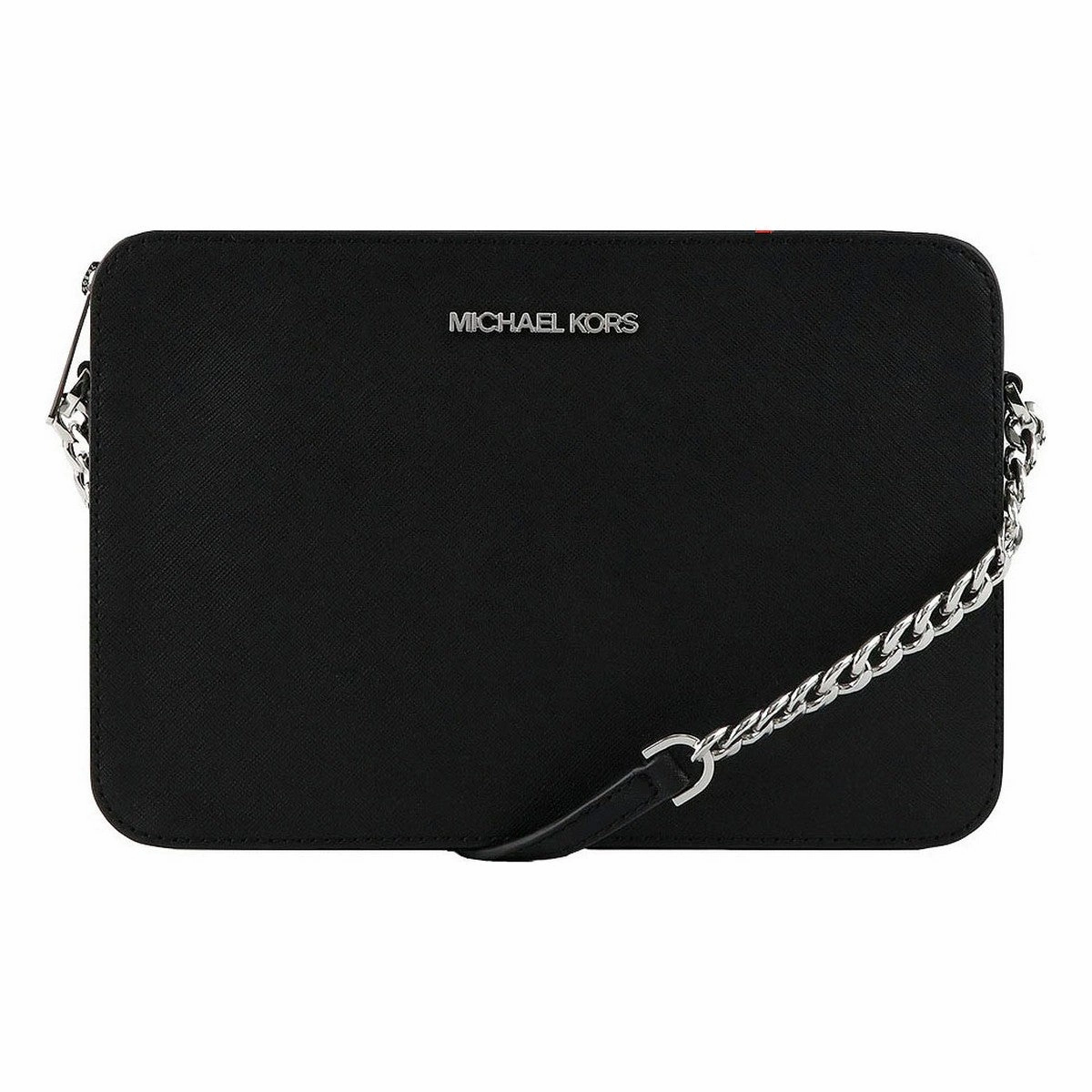 Michael Kors Leather Shoulder Crossbody Chain Bag Black
