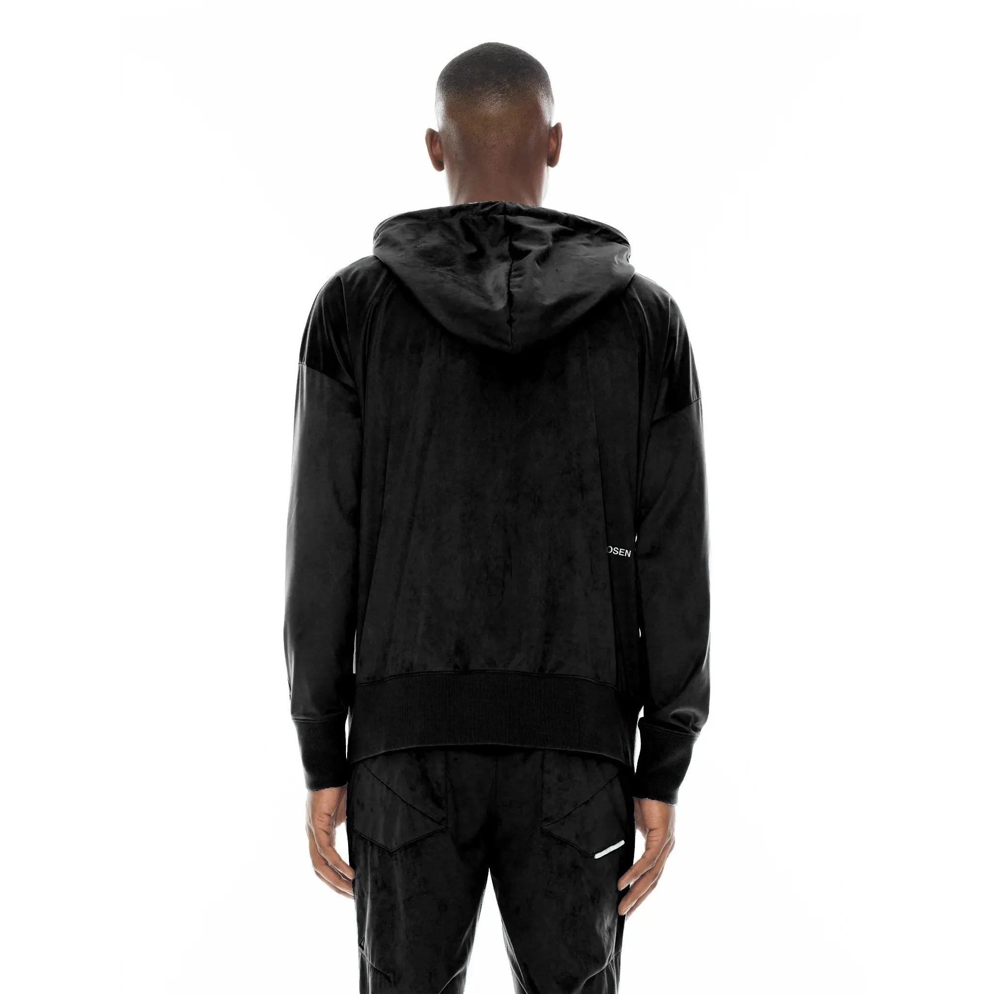 Microfiber Hoodie In Black