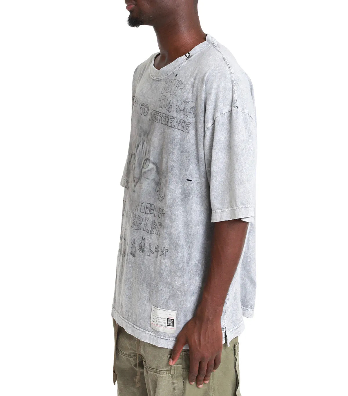 Mihara Yasuhiro Bleached Tee Gray
