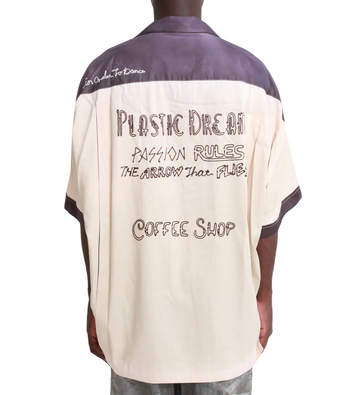 Mihara Yasuhiro Bowling Short Sleeve Shirt White
