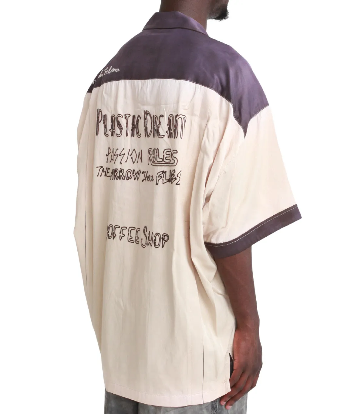 Mihara Yasuhiro Bowling Short Sleeve Shirt White