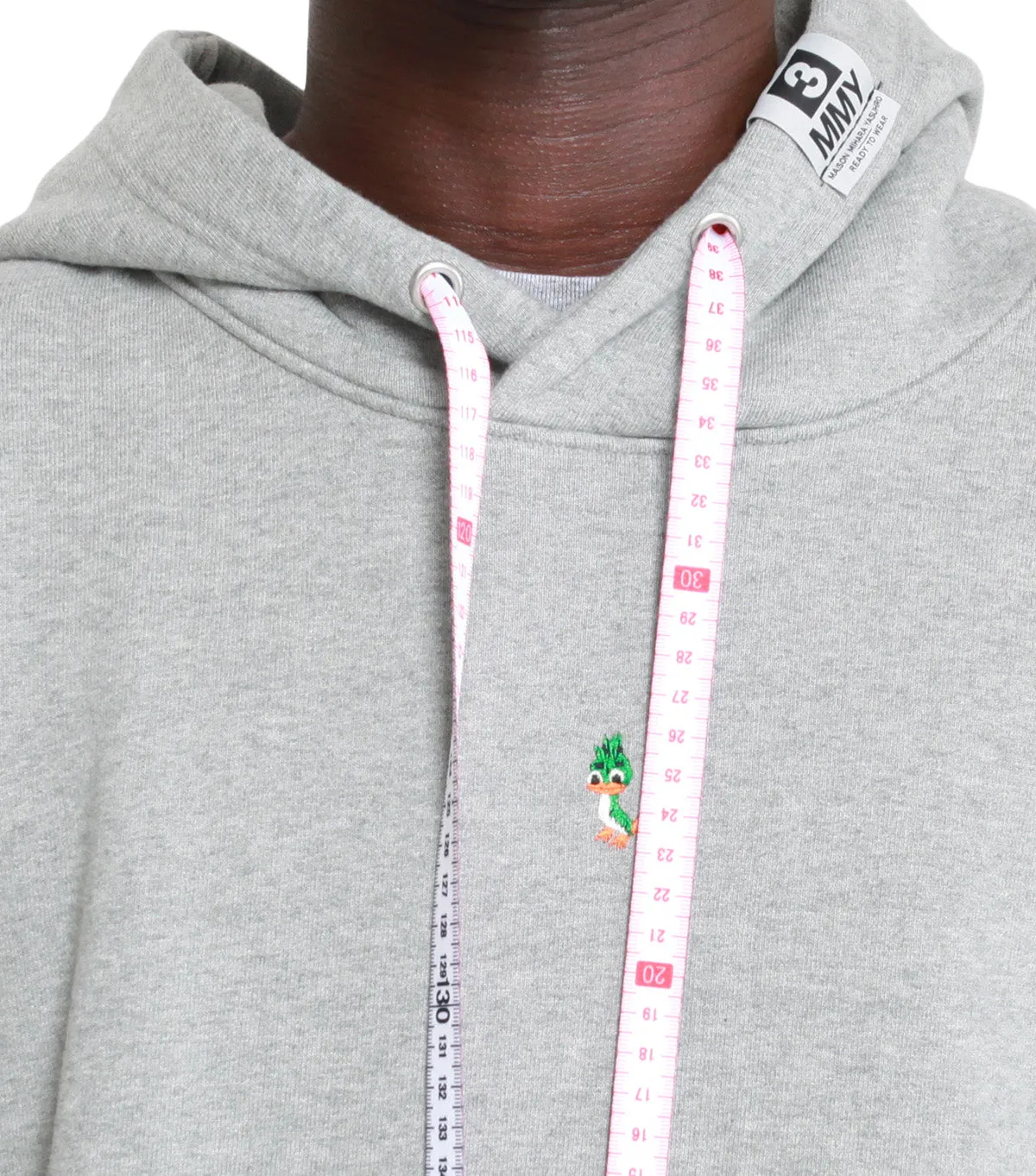 Mihara Yasuhiro Duck Embroidery Hoodie Gray