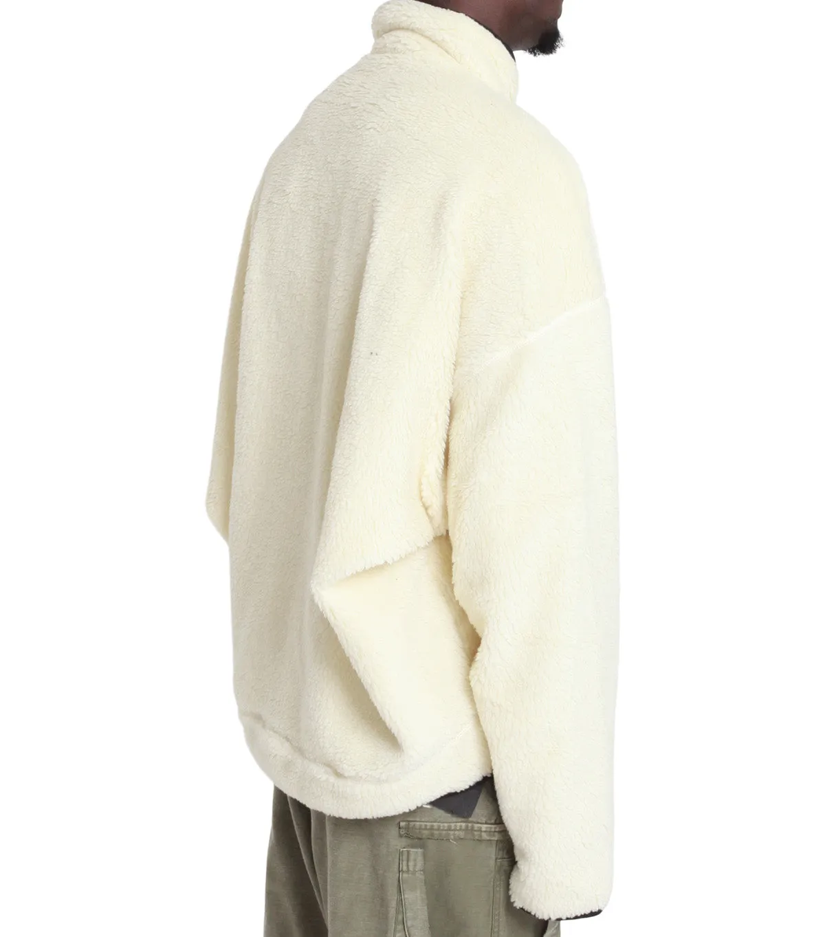 Mihara Yasuhiro Wide Back Boa Blouson White