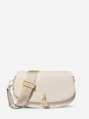 Mila Medium Leather Messenger Bag