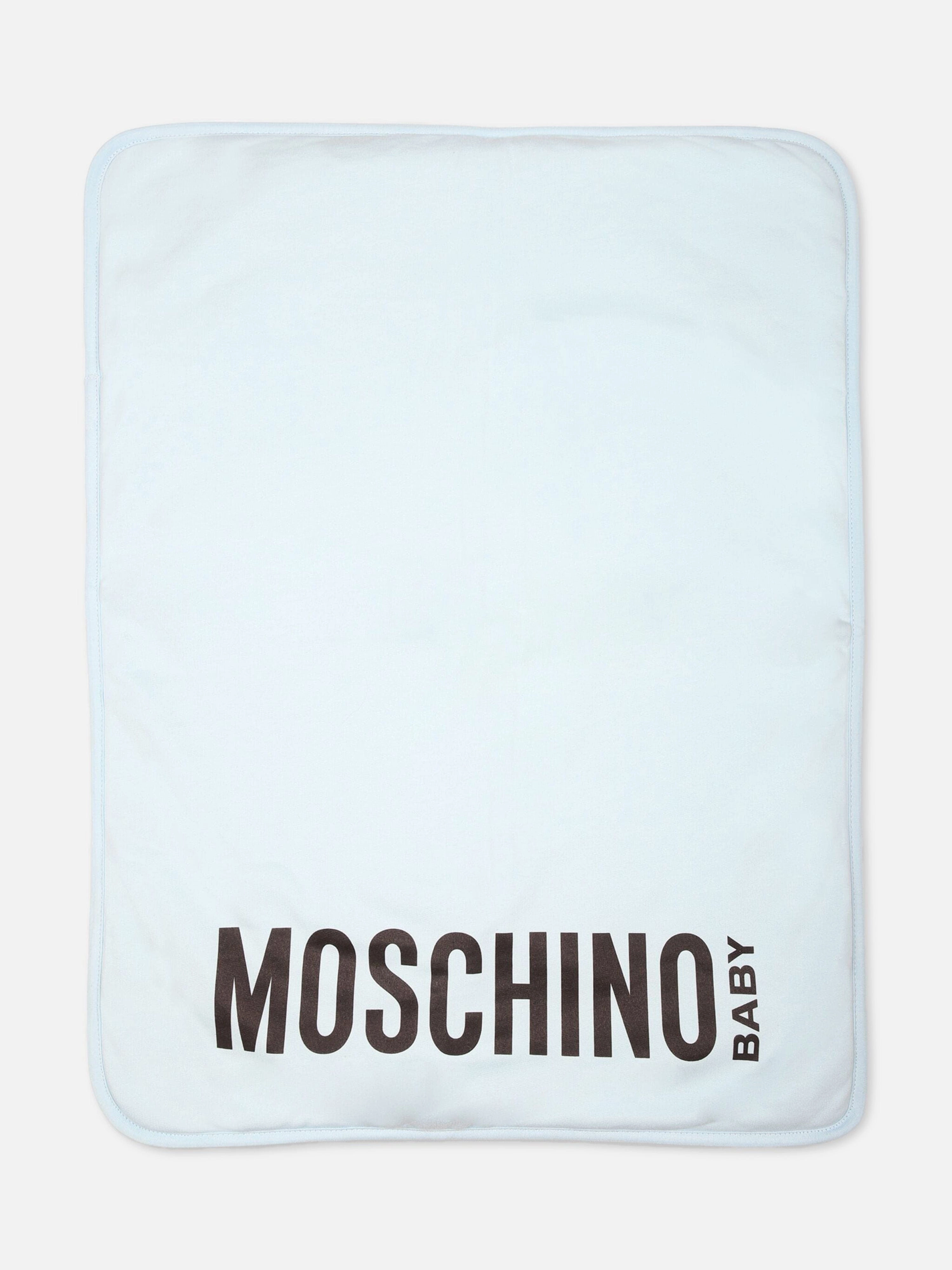 Moschino Baby Bear Logo Changing Bag in Blue (60cm)