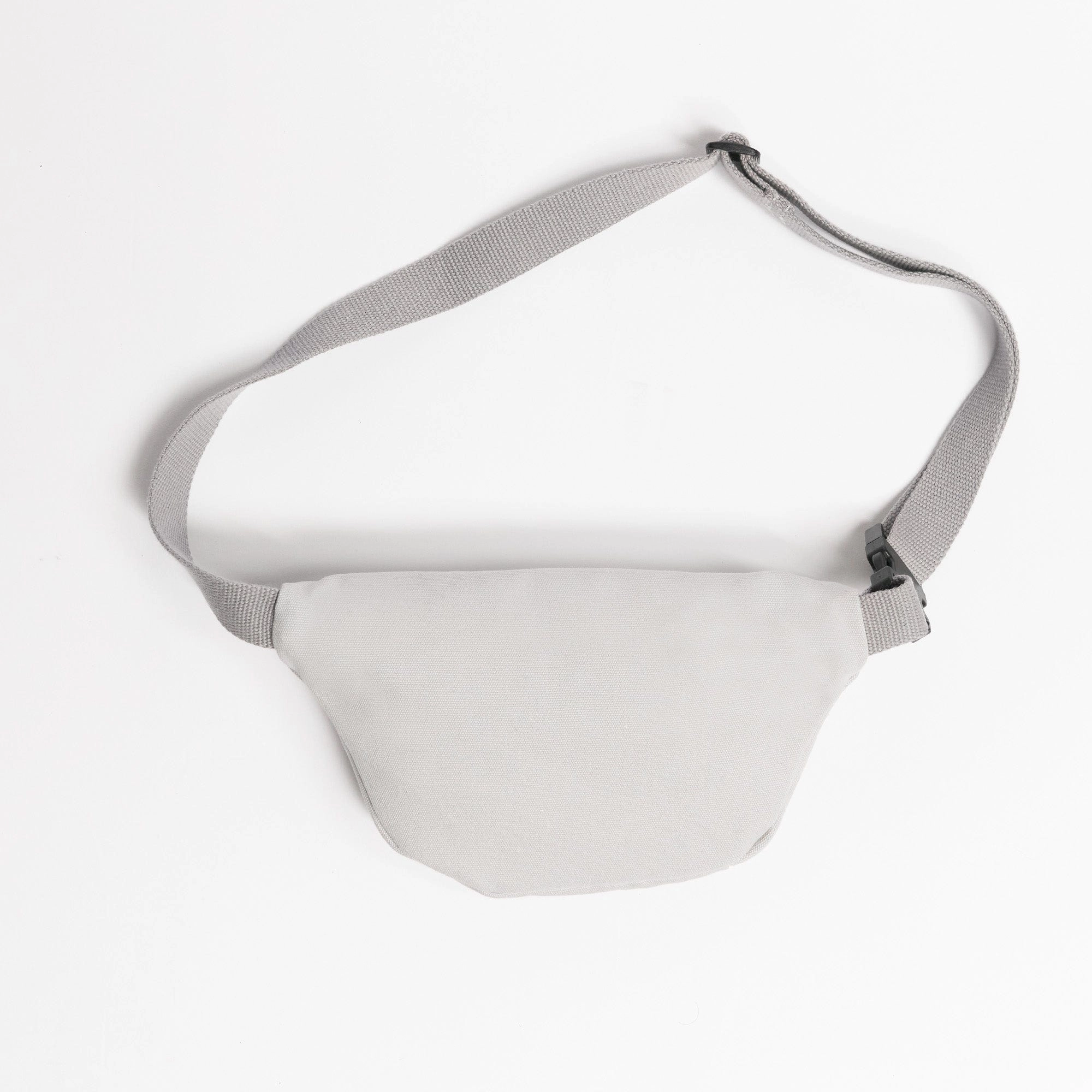 Natural Cotton Canvas Bum Bag | Dust Grey