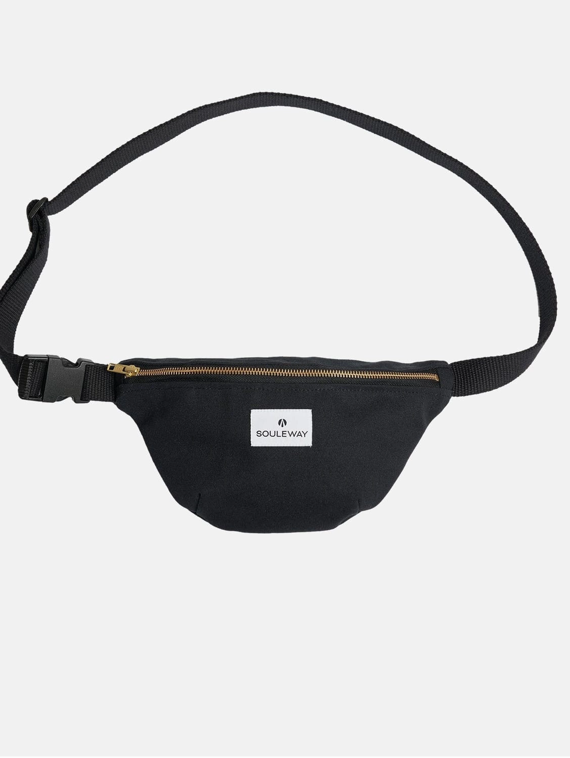 Natural Cotton Canvas Bum Bag | Night Black