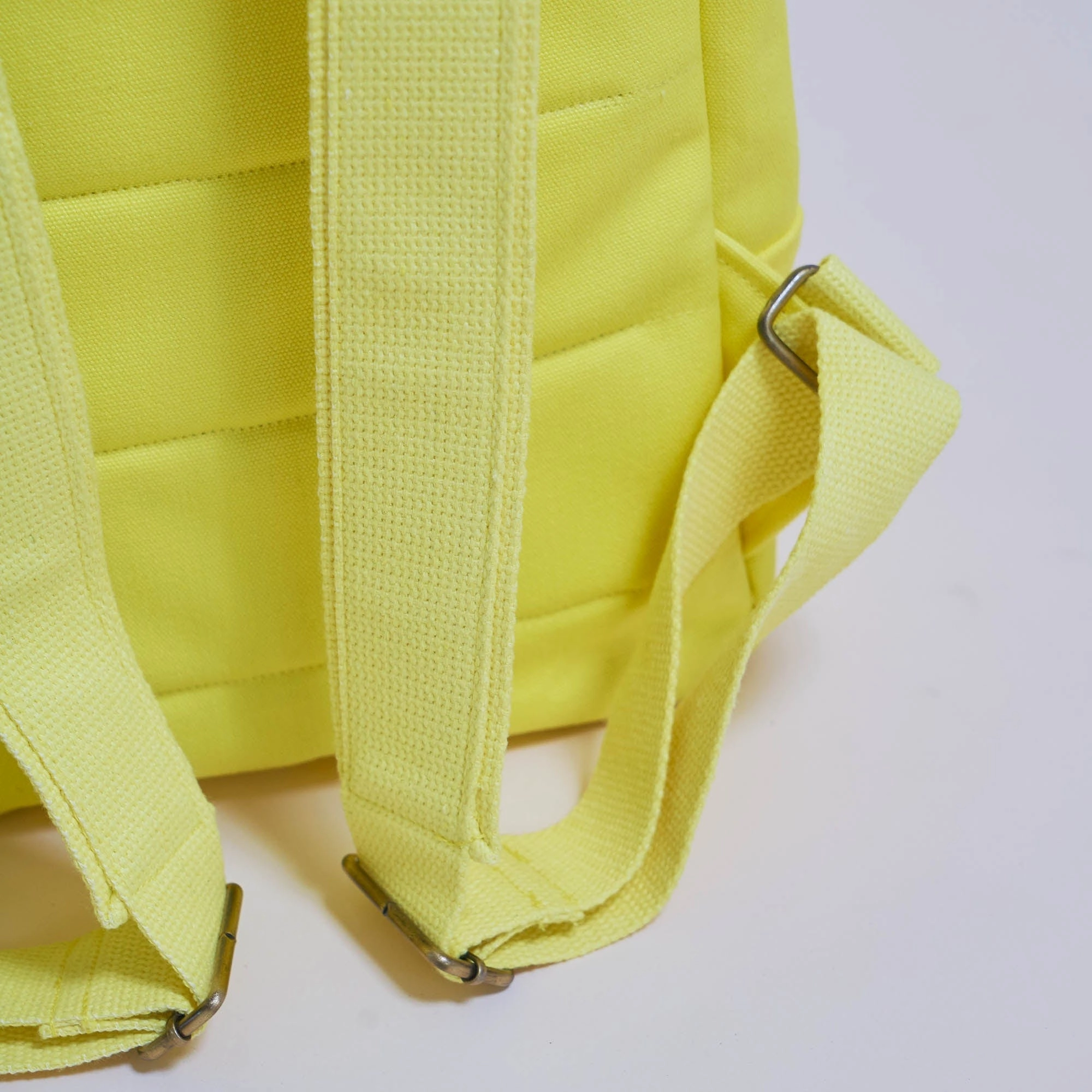 Natural Cotton Canvas Daypack | Bright Lemon