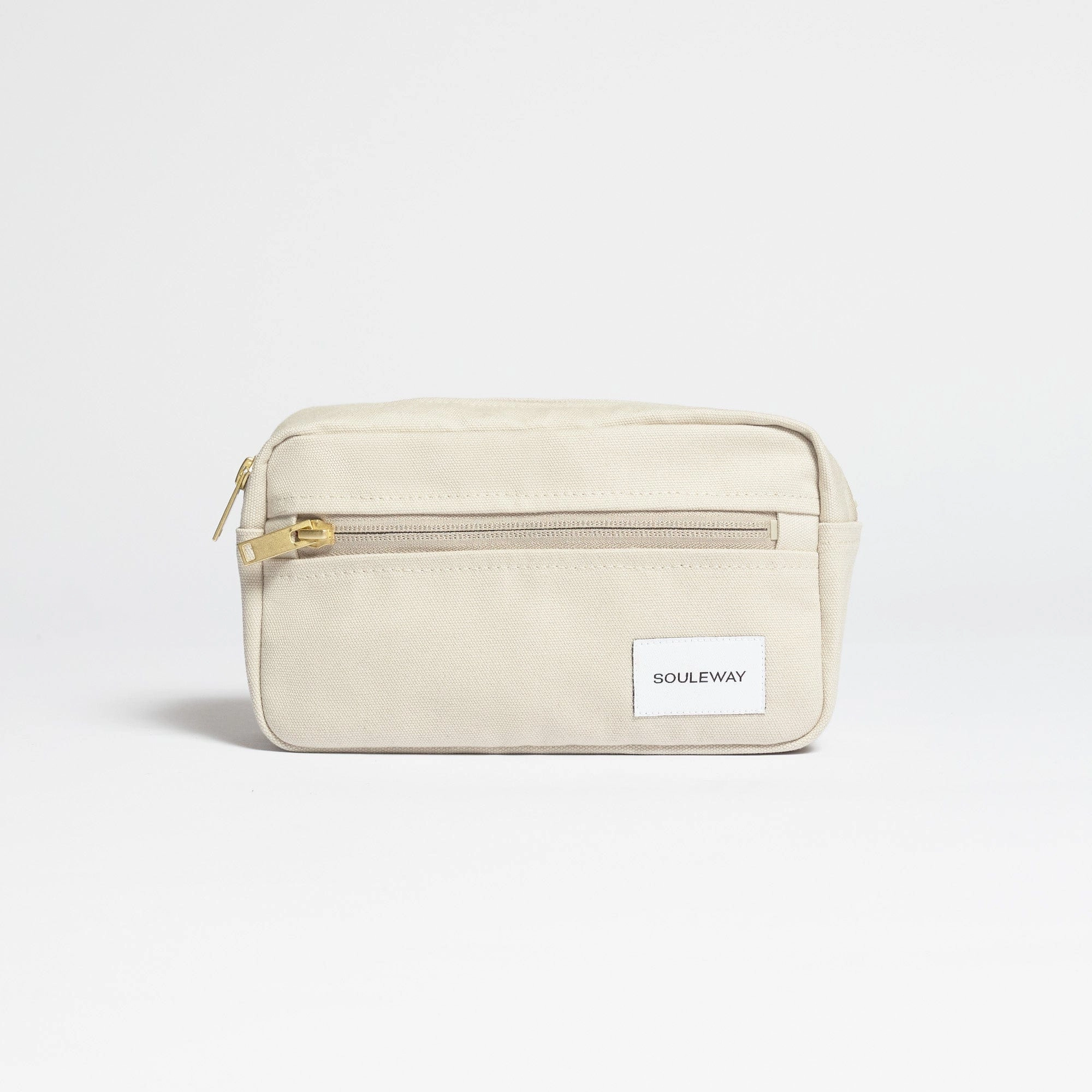 Natural Cotton Canvas Hip Bag | Desert Sand