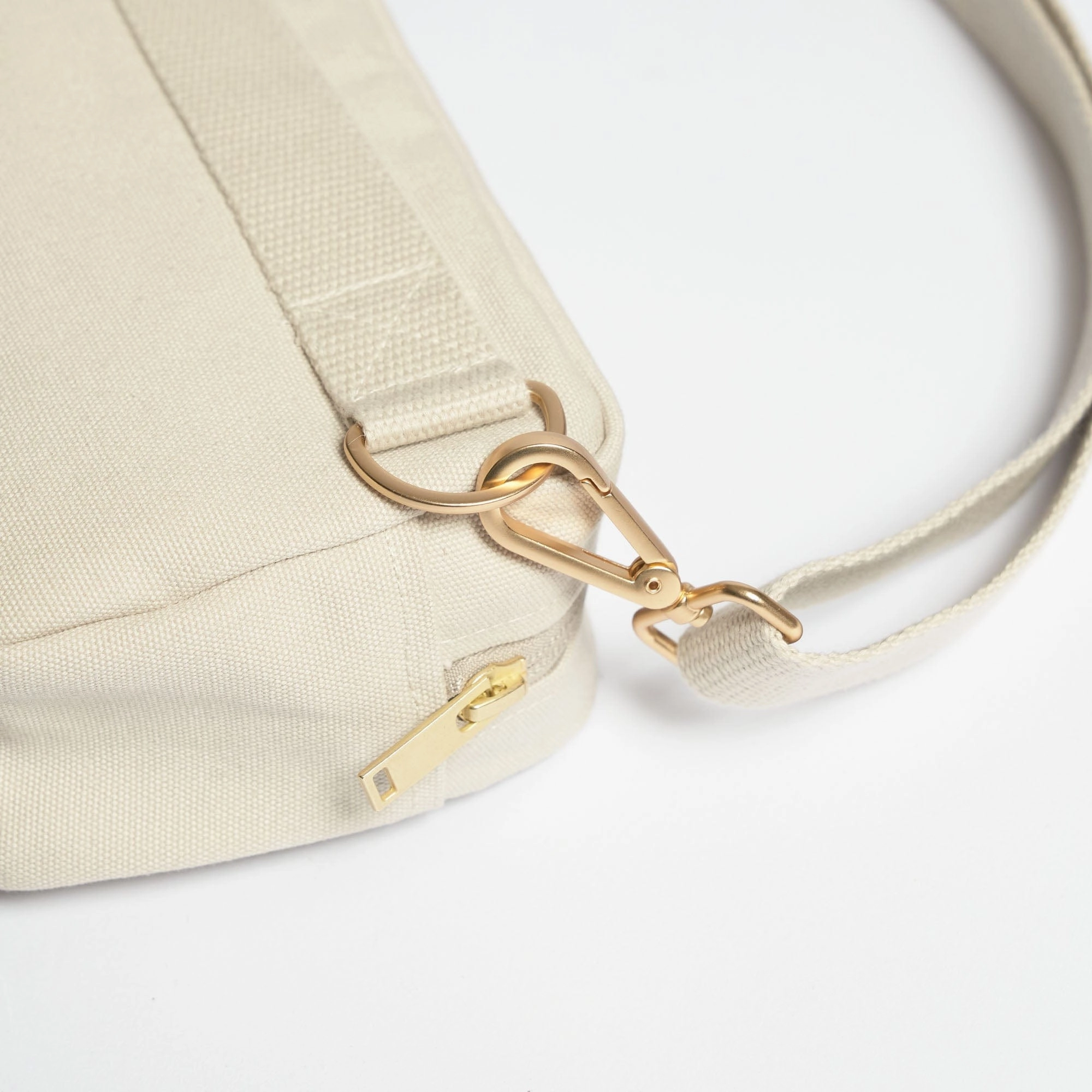 Natural Cotton Canvas Hip Bag | Desert Sand