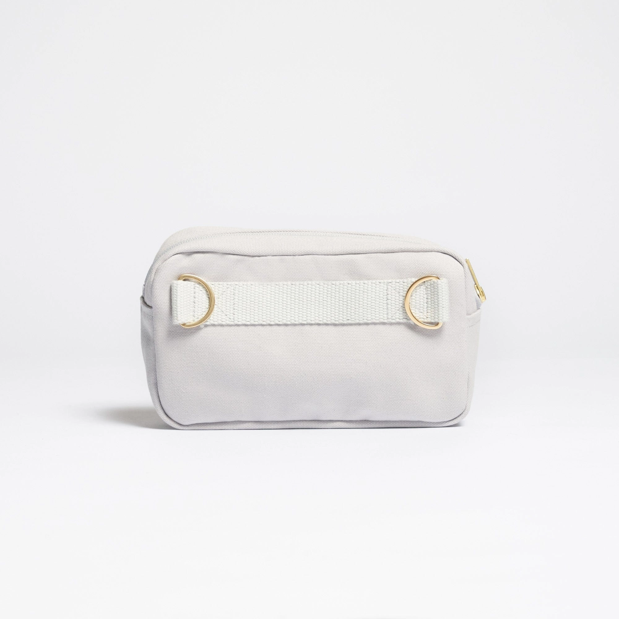 Natural Cotton Canvas Hip Bag | Dust Grey