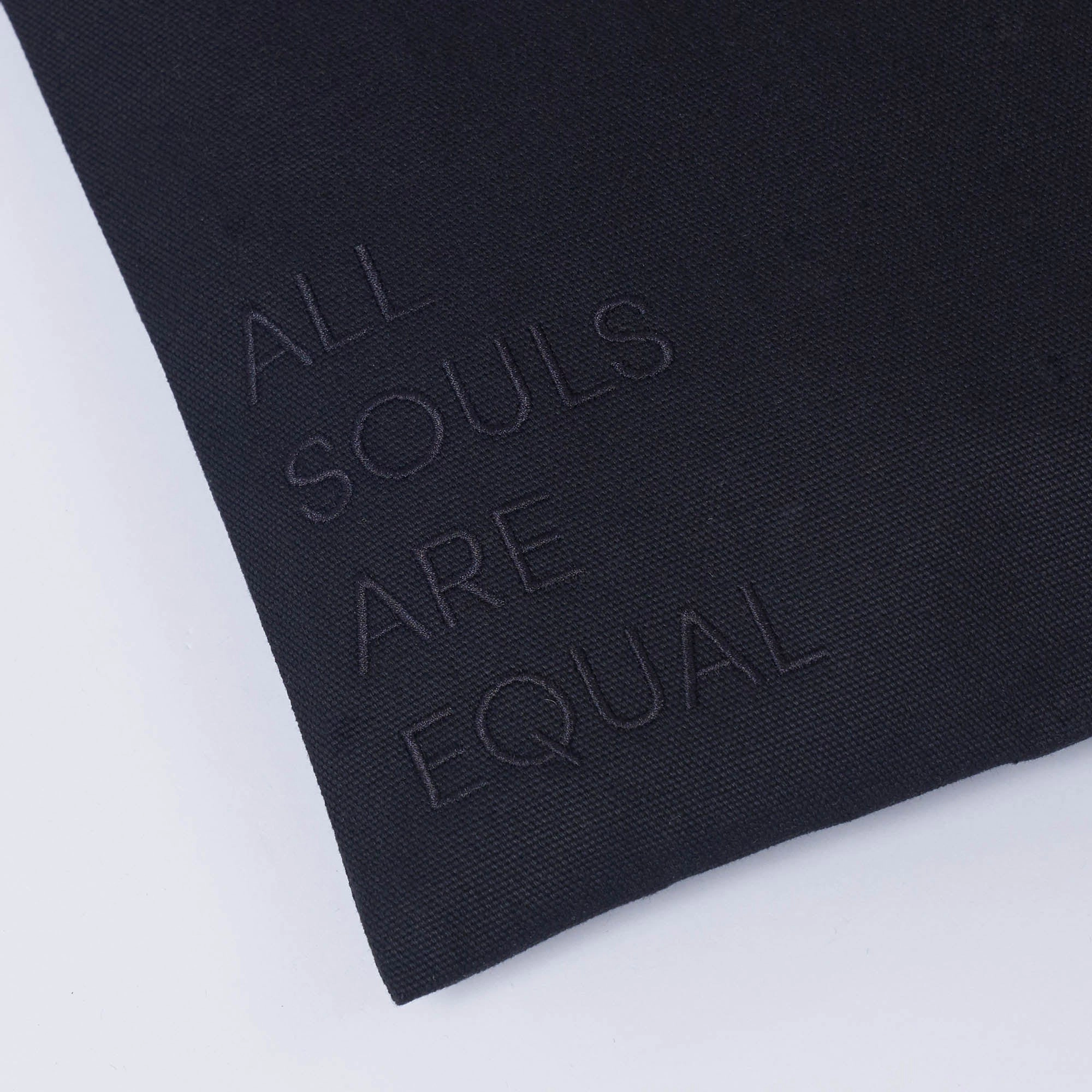 Natural Cotton Canvas Jute Bag | Black Pride Edition