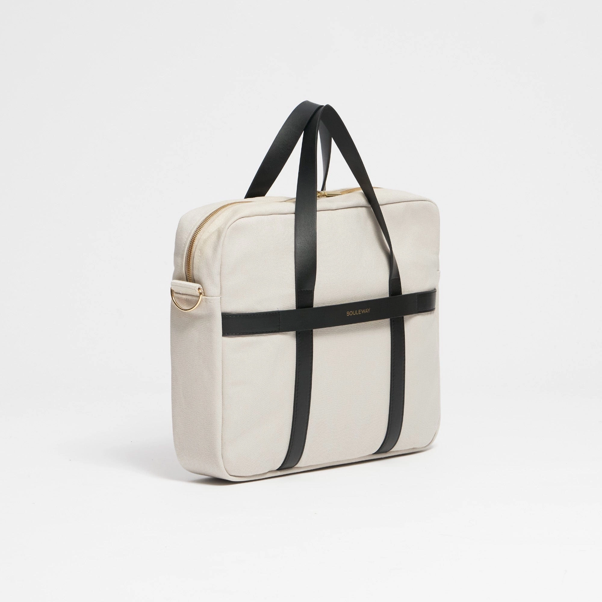 Natural Cotton Canvas Laptop Bag | Desert Sand