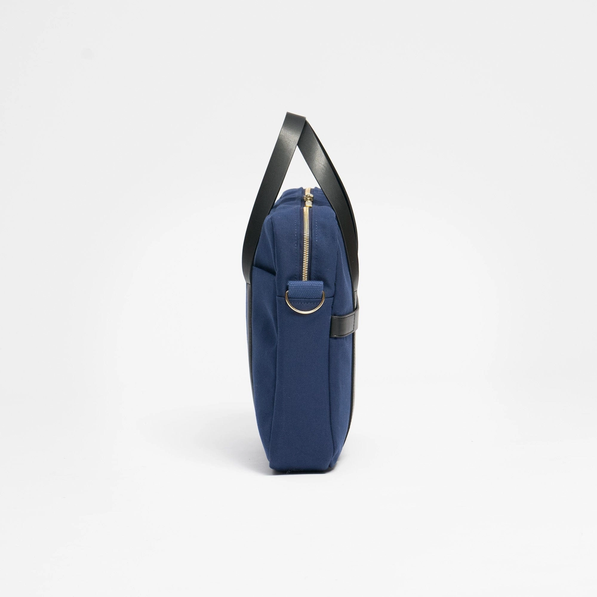 Natural Cotton Canvas Laptop Bag | Navy Blue