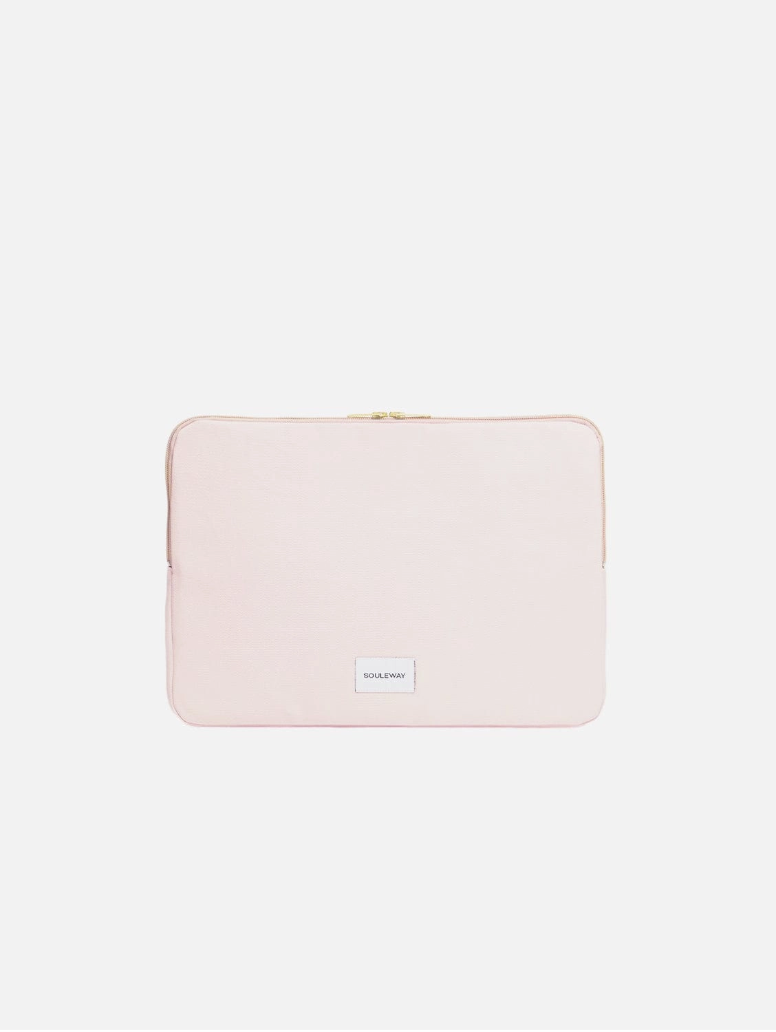 Natural Cotton Canvas Laptop Sleeve | Blush Pink