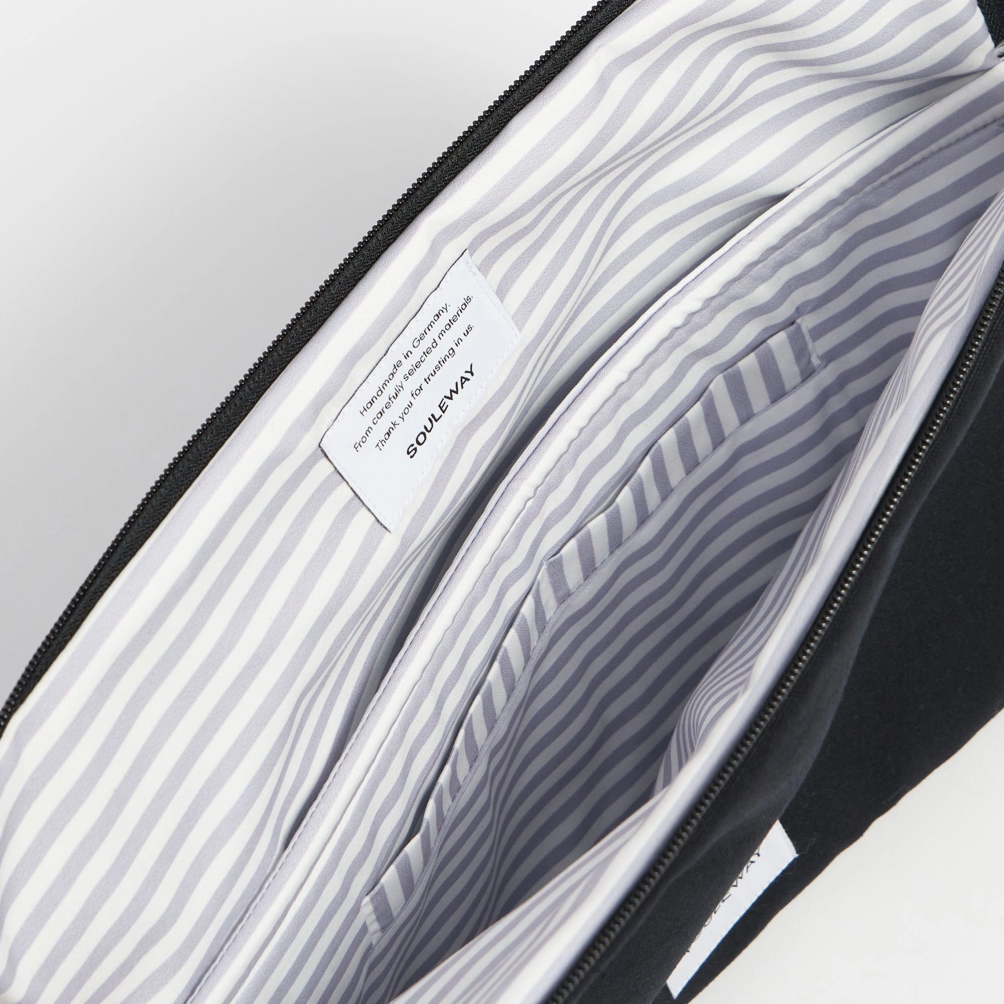 Natural Cotton Canvas Laptop Sleeve | Night Black