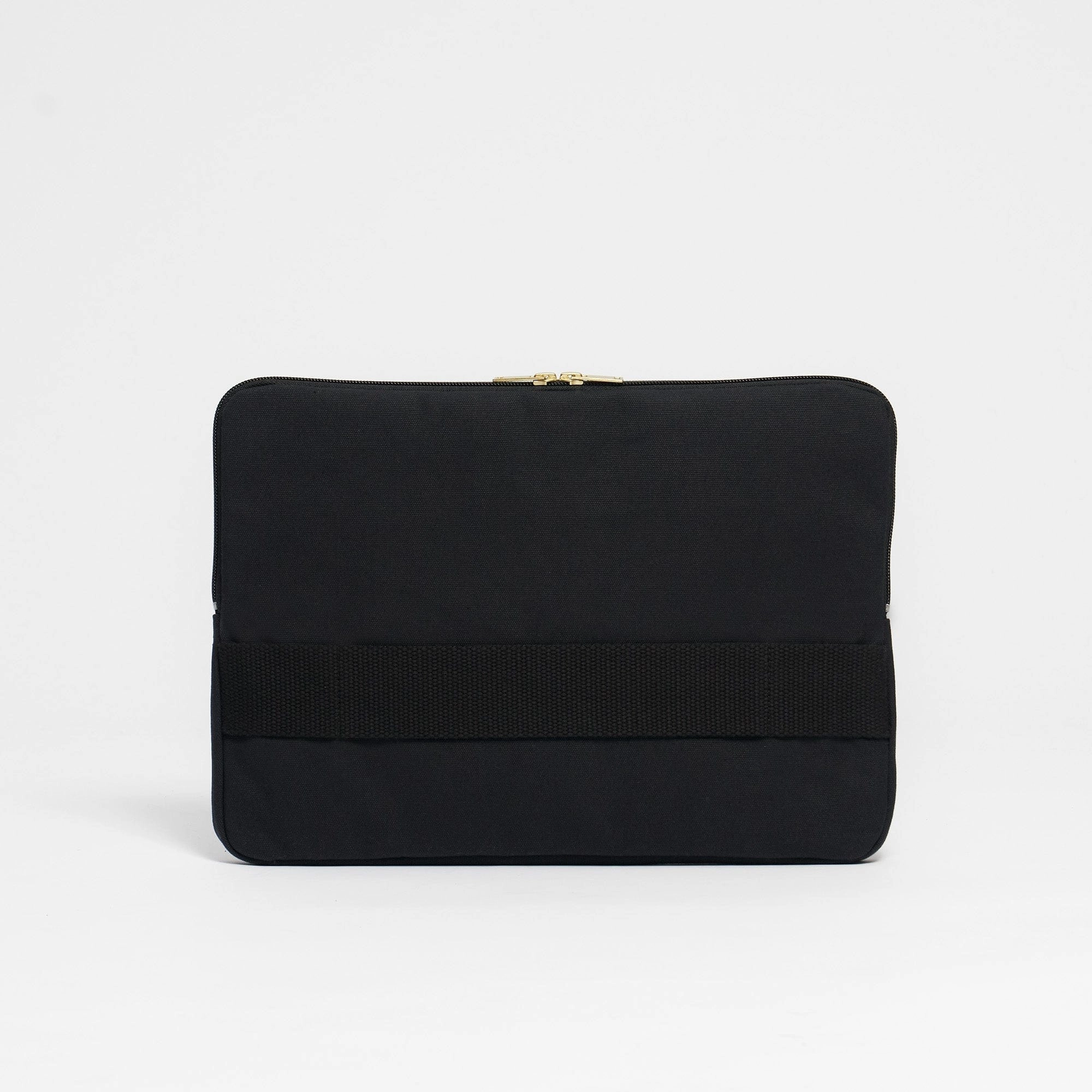 Natural Cotton Canvas Laptop Sleeve | Night Black