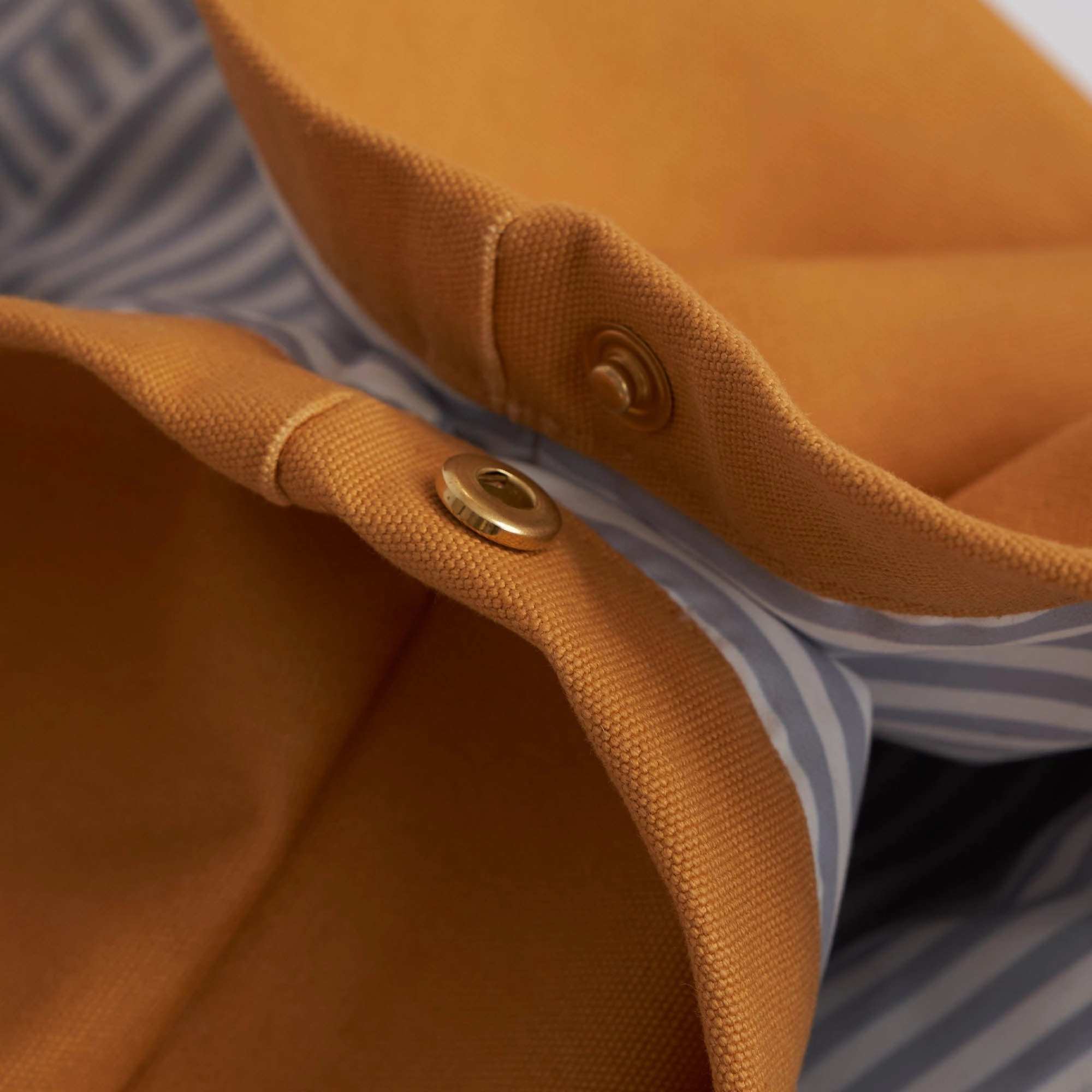 Natural Cotton Canvas Shopper | Mustard