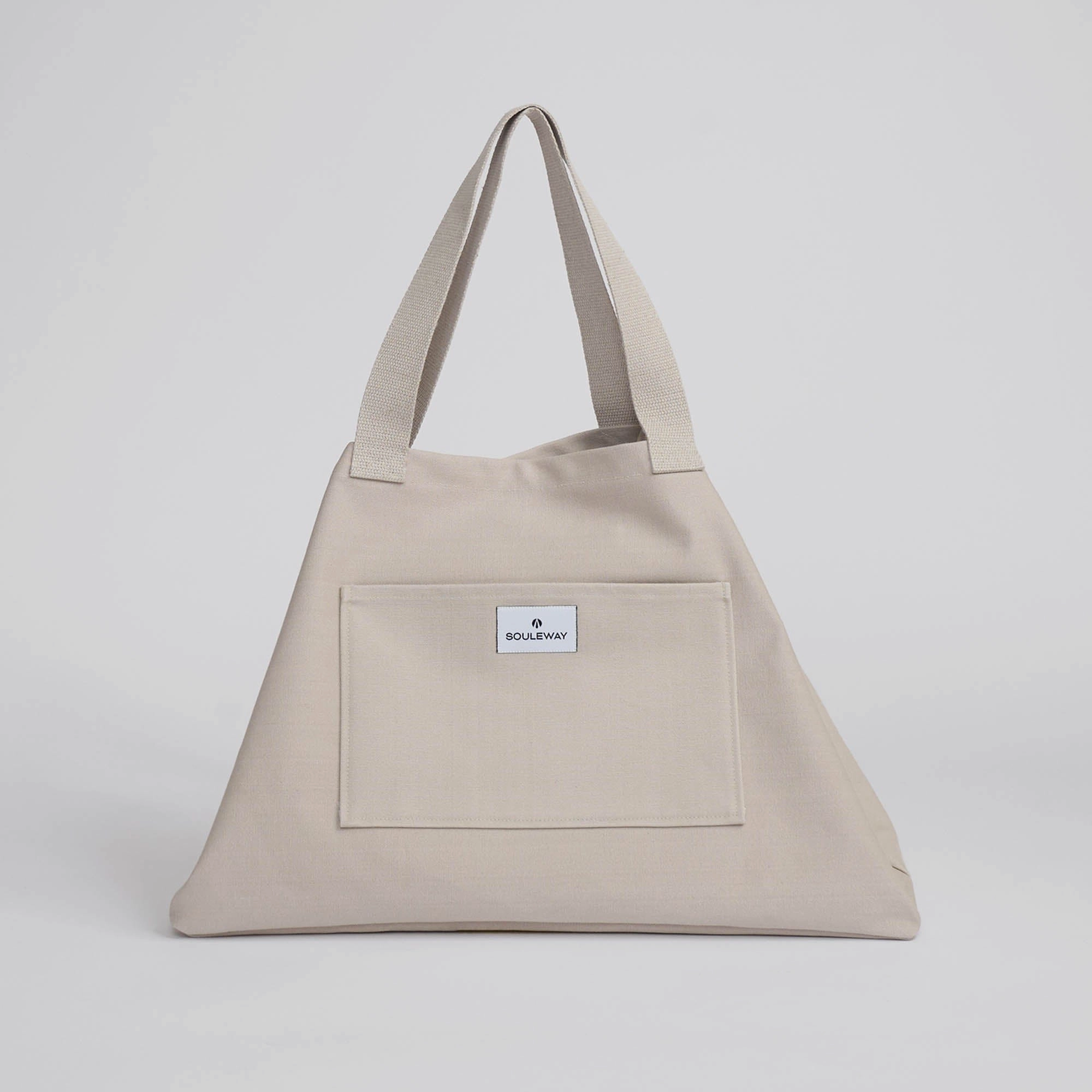 Natural Cotton Canvas Shopper | Sand