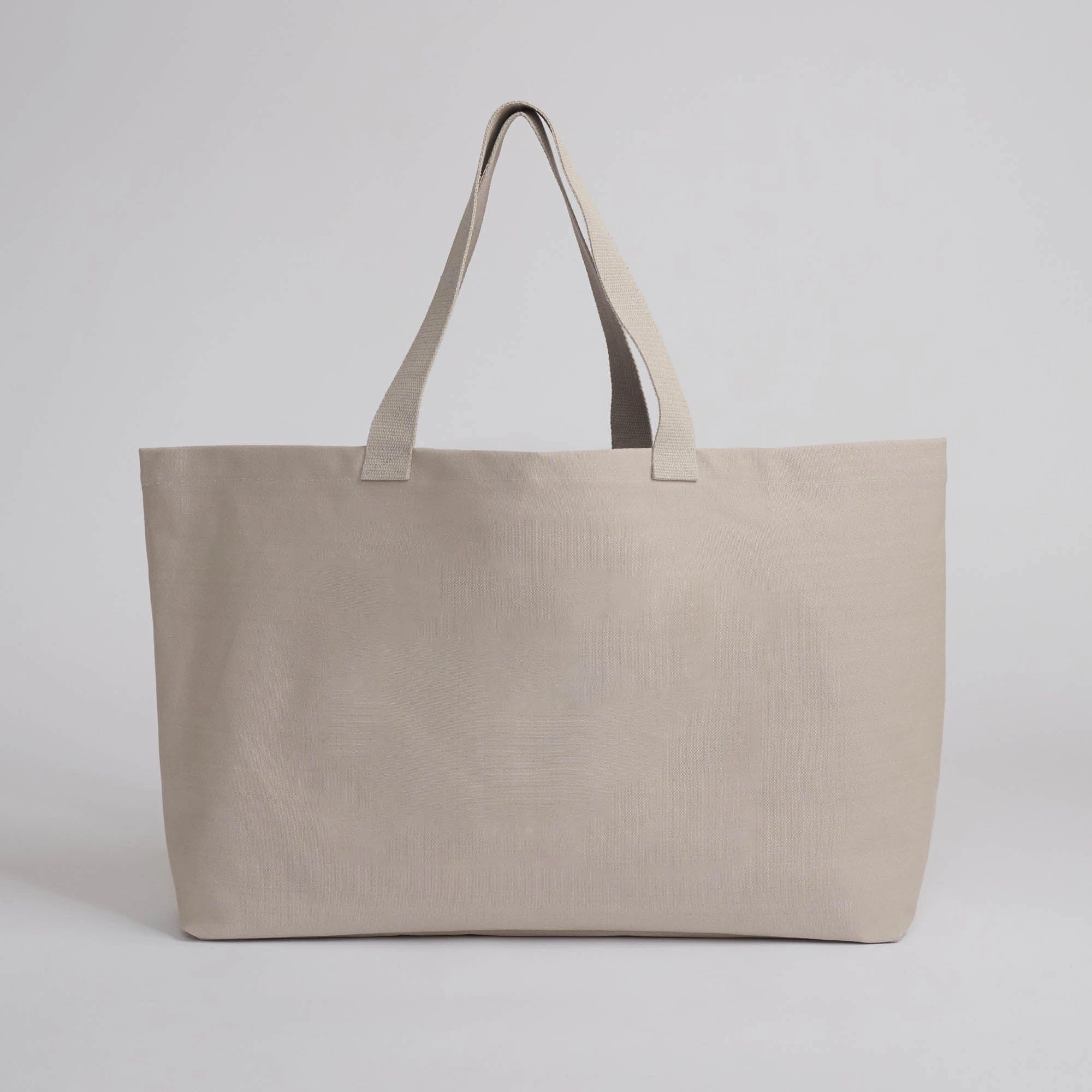 Natural Cotton Canvas Shopper | Sand