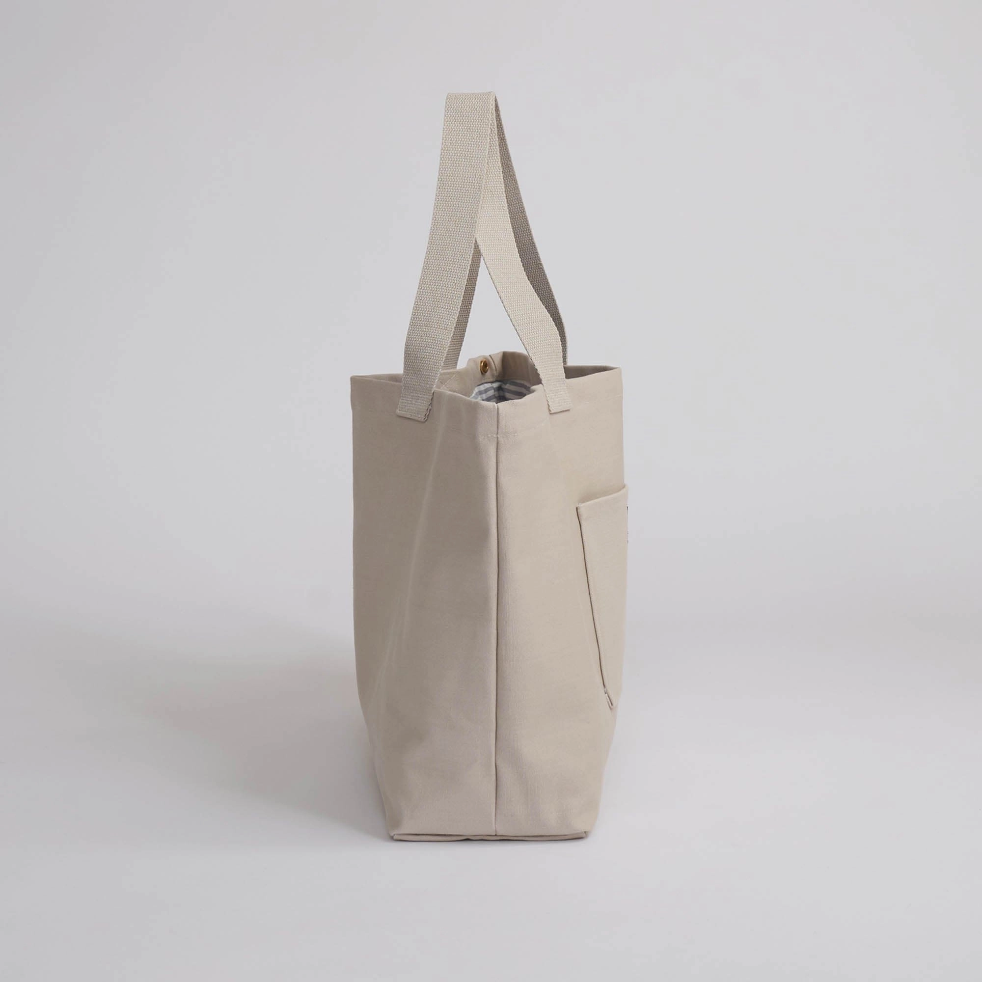Natural Cotton Canvas Shopper | Sand