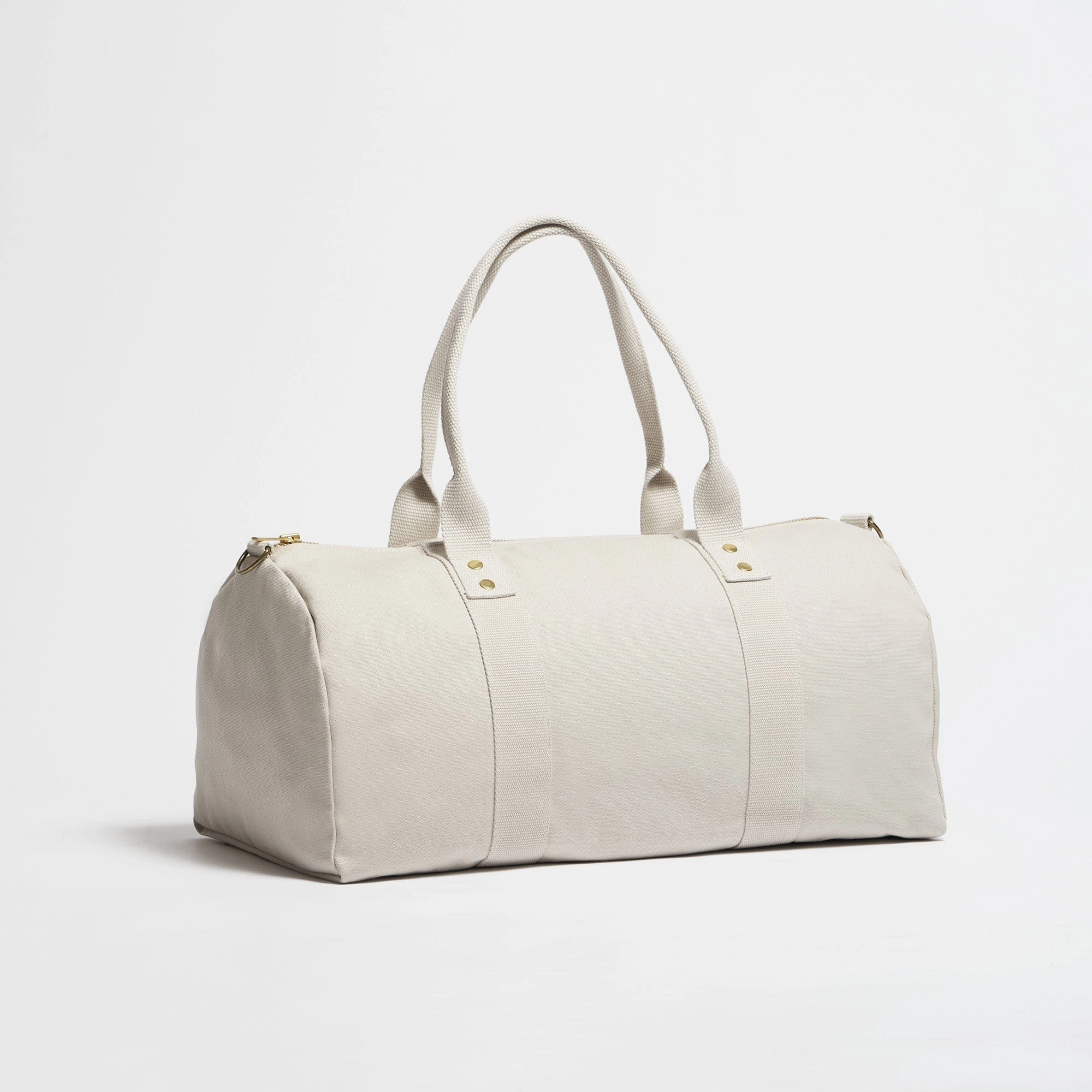 Natural Cotton Canvas Vegan Weekender | Desert Sand