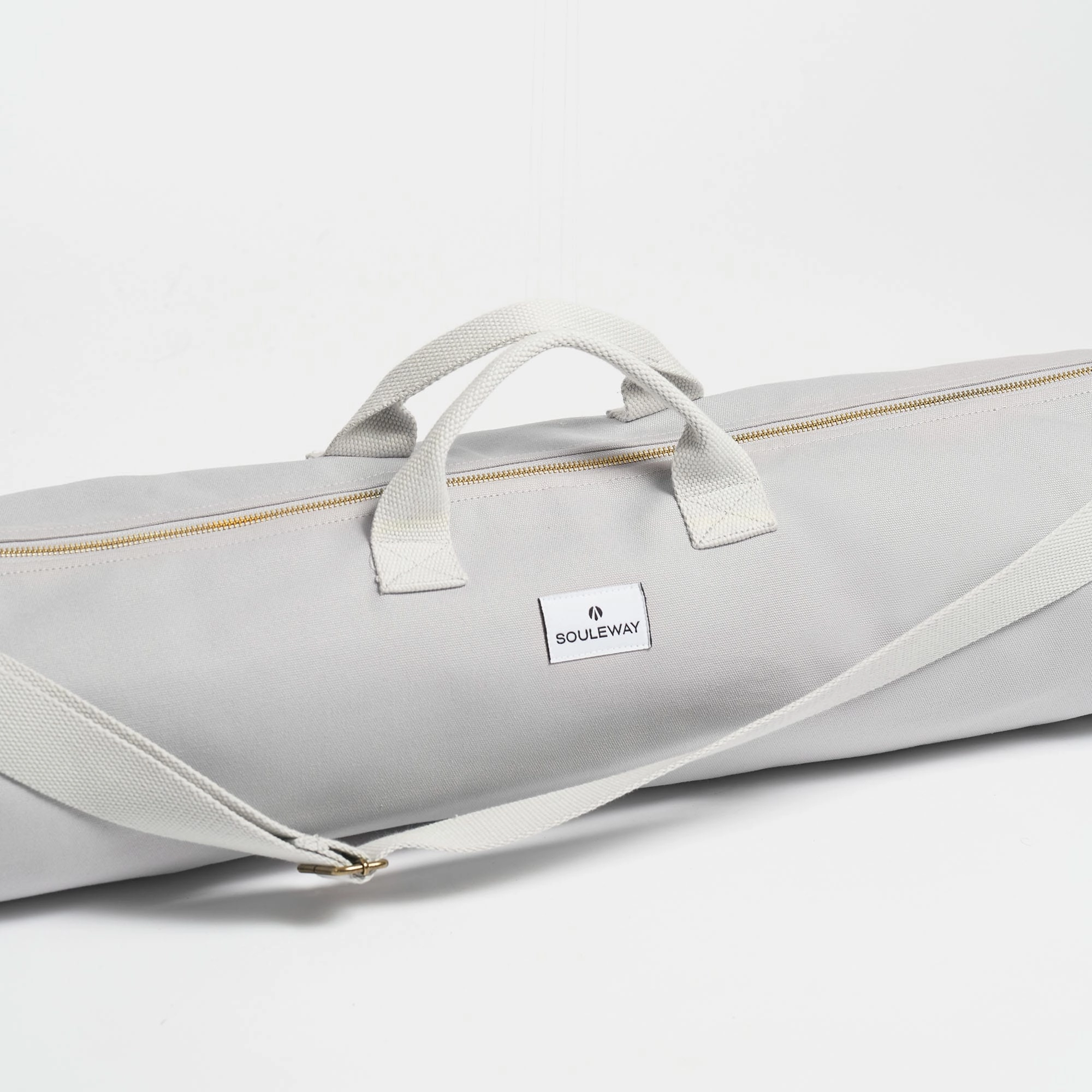 Natural Cotton Canvas Yoga Bag | Dust Grey