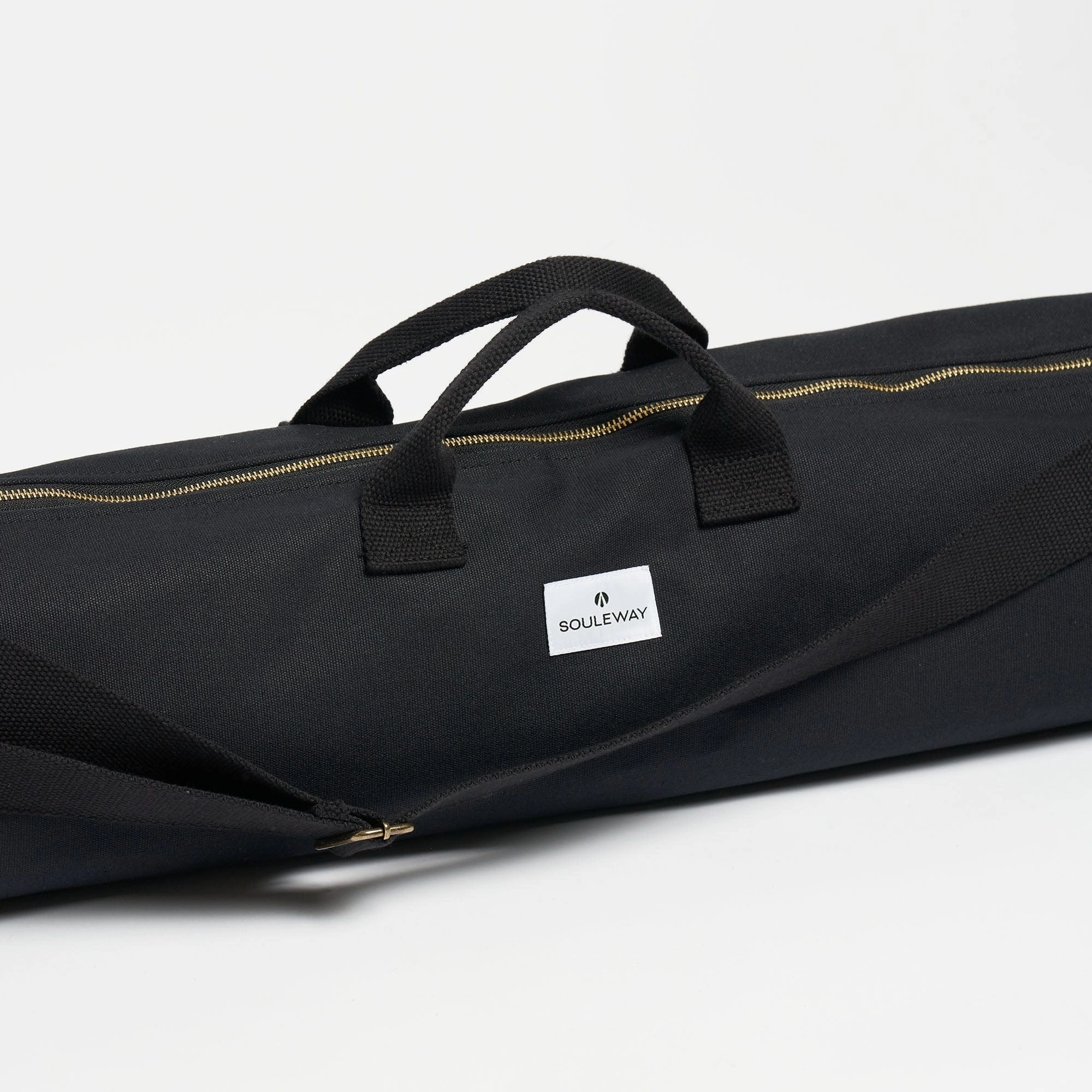 Natural Cotton Canvas Yoga Bag | Night Black
