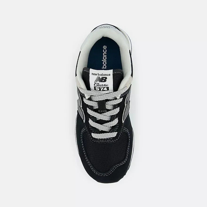 New Balance Black/White 574 Core Children??s Sneaker