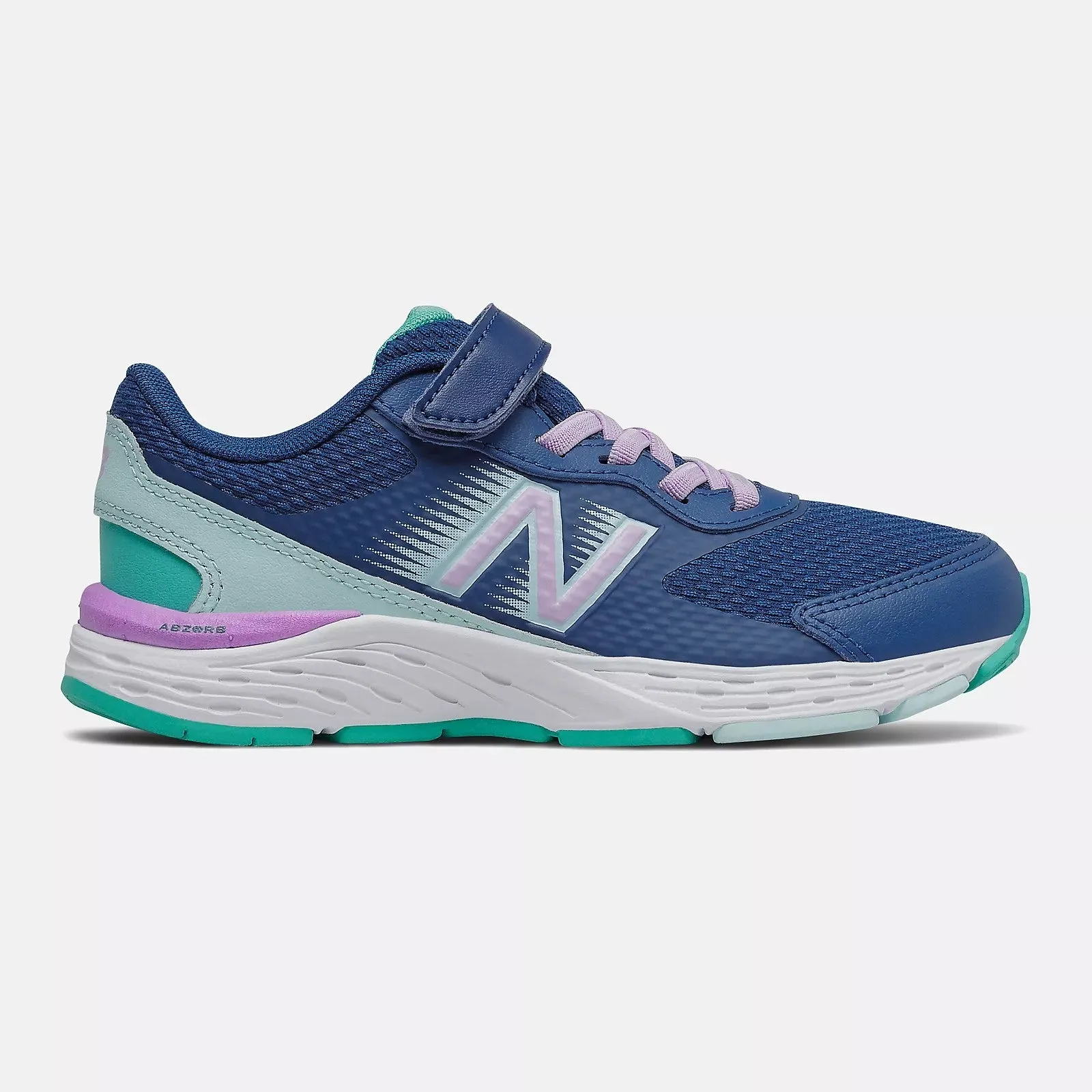 New Balance Captain Blue/Dark Violet 680v6 Children??s Sneaker