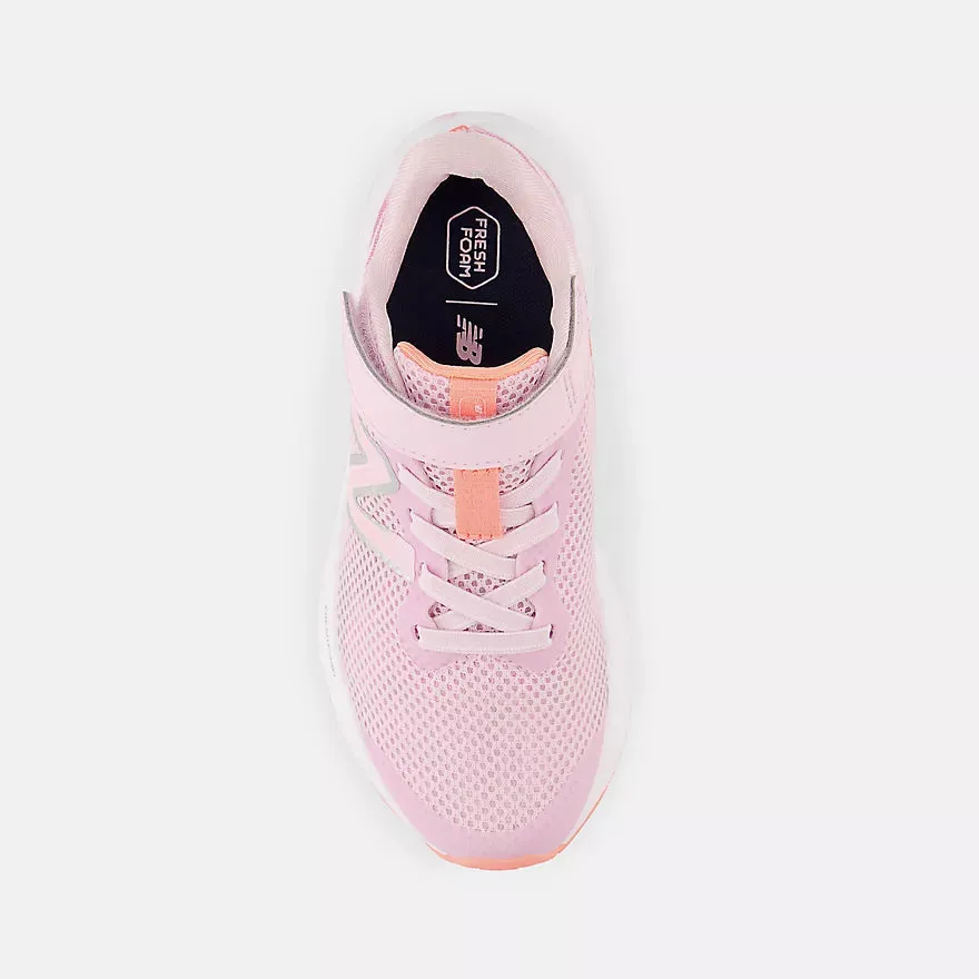 New Balance Light Raspberry Arishi v4 Bungee Lace Children??s Sneaker