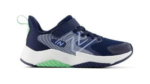 New Balance Navy Rave Run v2 Bungee Lace Children??s Sneaker