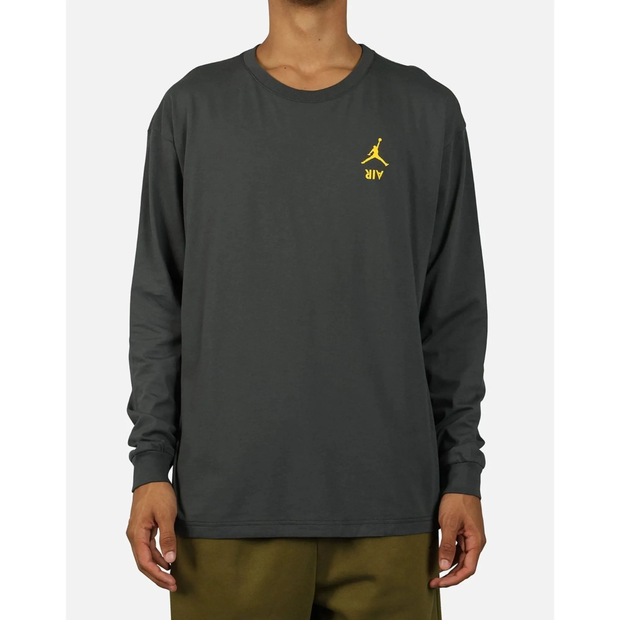 Nike Legacy AJ4 Long Sleeve Tee Grey  CJ9077-060 Men's