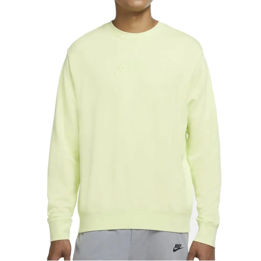 Nike Sportswear Essentials  French Terry Crew Sweatshirt Yellow  DD4664-736 Men's