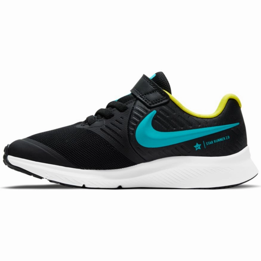Nike Black/Chlorine Blue/High Voltage Star Runner 2 Children??s Sneaker