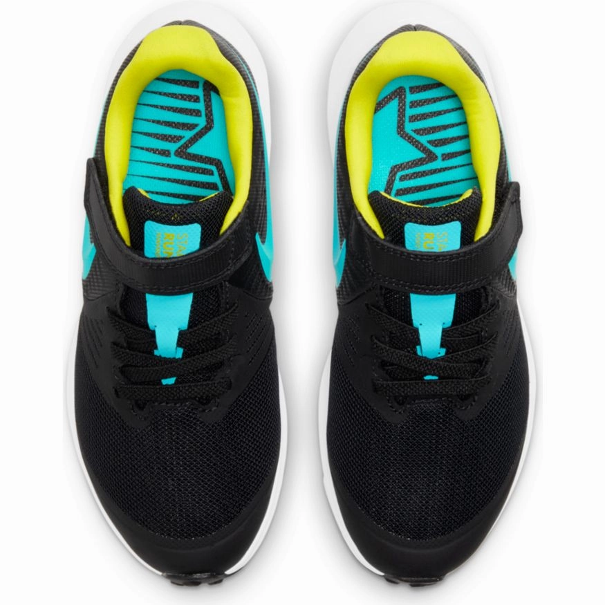 Nike Black/Chlorine Blue/High Voltage Star Runner 2 Children??s Sneaker