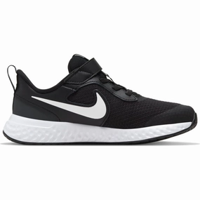 Nike Black/White/Anthracite Revolution 5 Children??s Sneaker