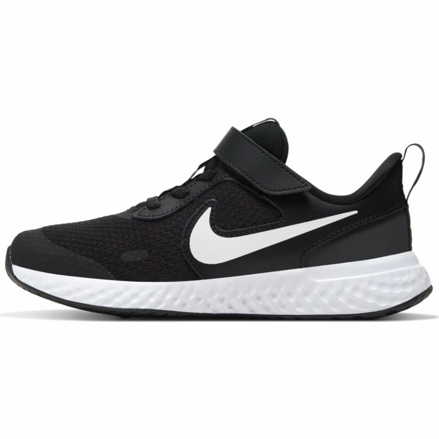 Nike Black/White/Anthracite Revolution 5 Children??s Sneaker