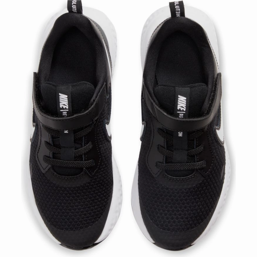 Nike Black/White/Anthracite Revolution 5 Children??s Sneaker