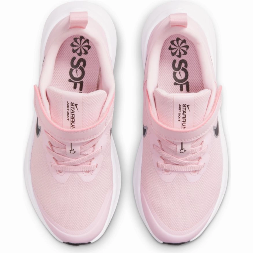 Nike Cave Pink Foam/Black Star Runner 3 Children??s Sneaker