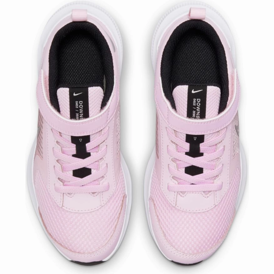 Nike Pink Foam/Metallic Silver Downshifter 11 Children??s Sneaker