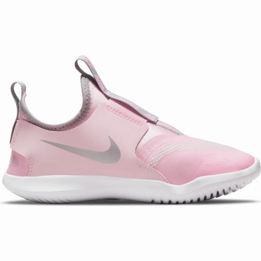 Nike Pink Foam/Metallic Silver Flex Runner Children??s Sneaker