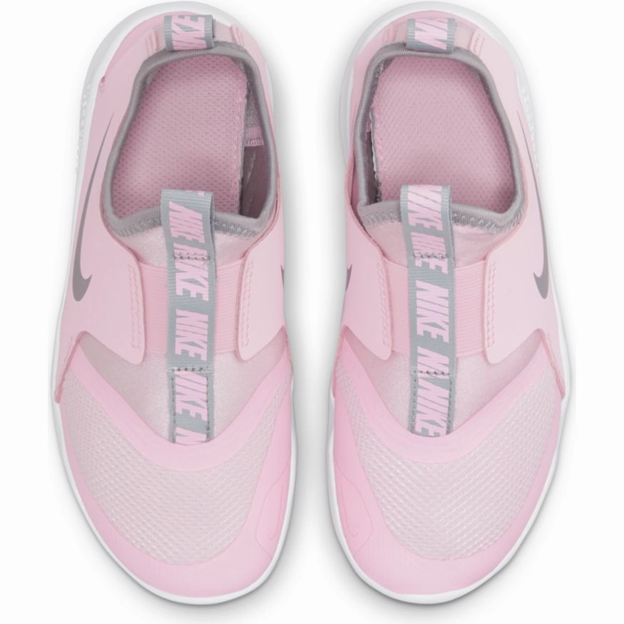 Nike Pink Foam/Metallic Silver Flex Runner Children??s Sneaker