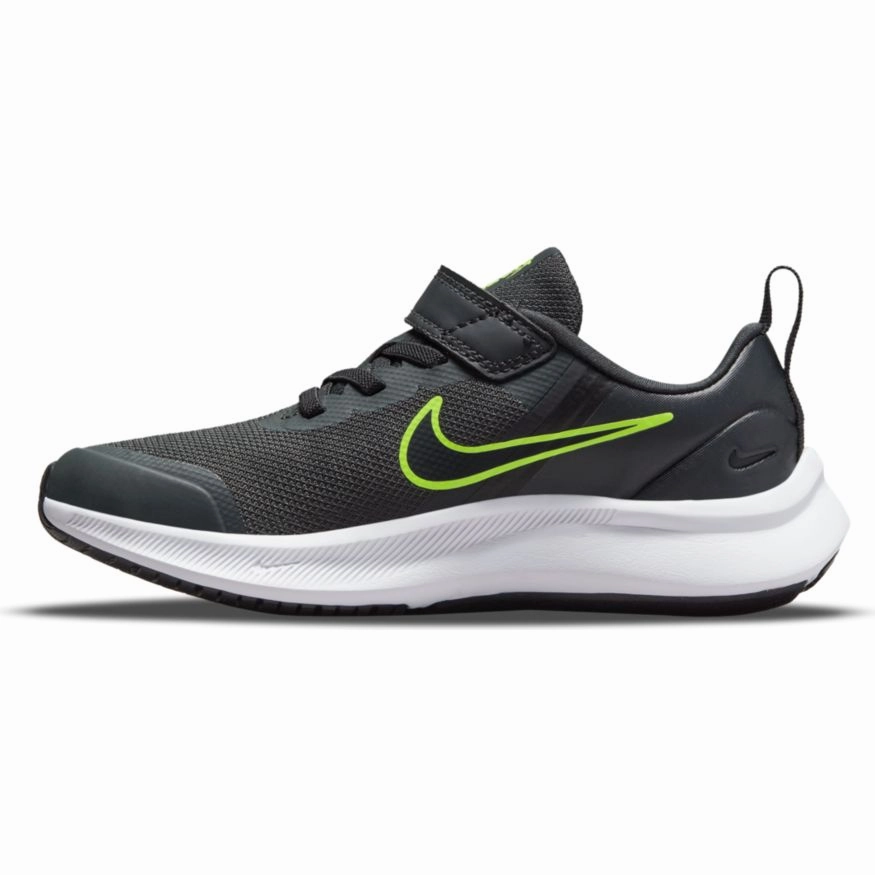 Nike Smoke Grey/Black Star Runner 3 Children??s Sneaker