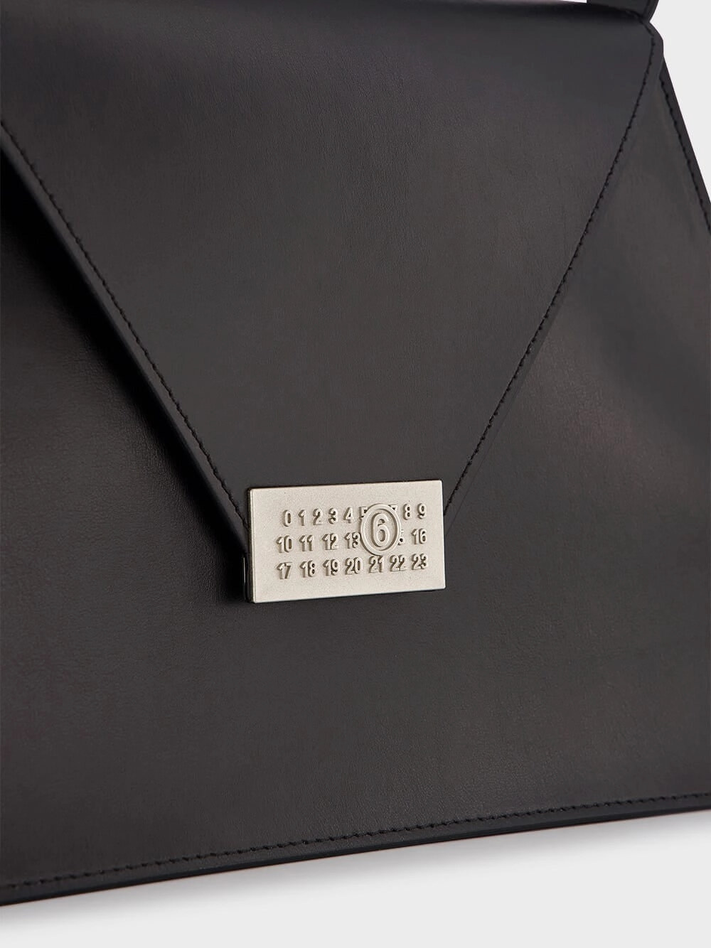 Numeric Leather Shoulder Bag
