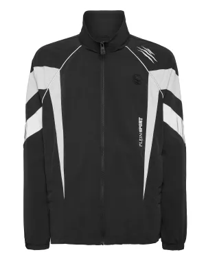 Nylon Jogging Bomber Jacket LS Scratch