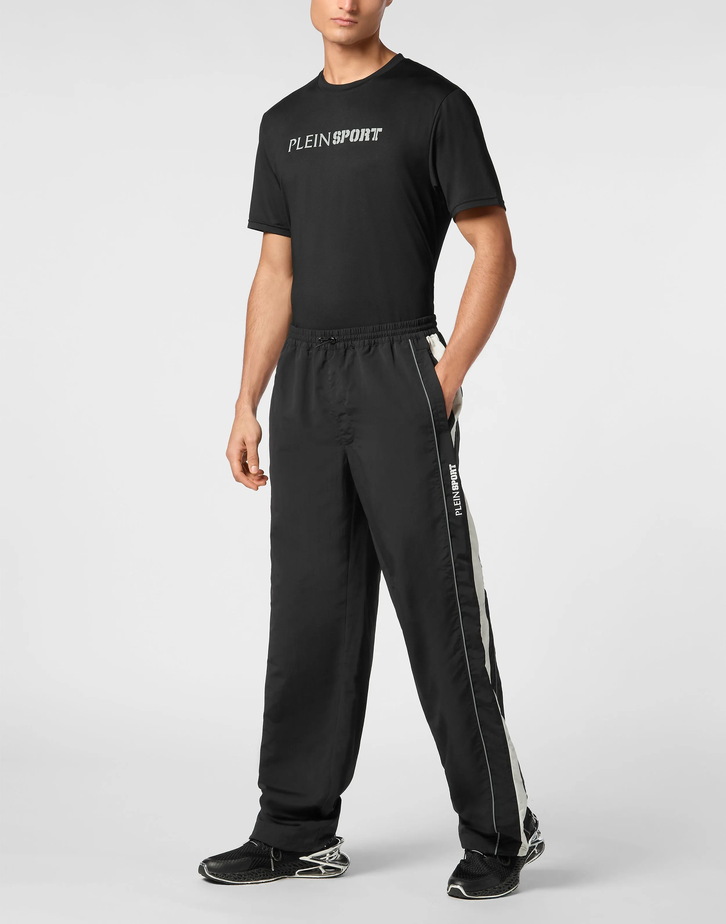 Nylon Loose Fit Jogging Trousers
