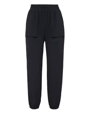 Nylon Stretch High Waisted Jogging Pants