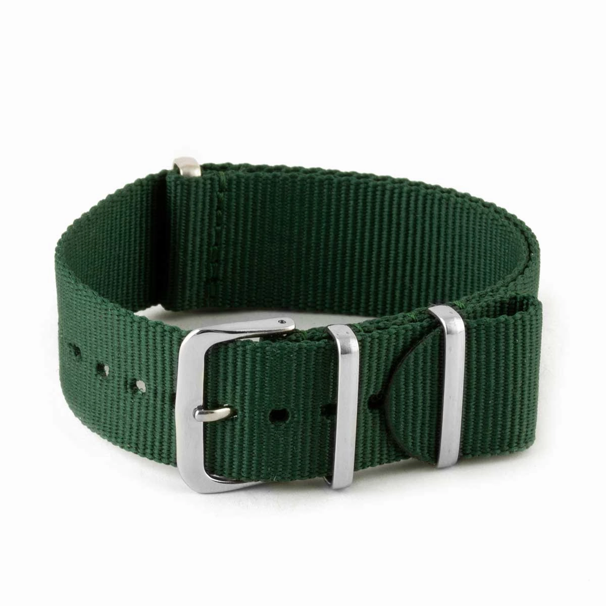 Nylon / fabric nato strap - Plain color (black, brown, grey, blue, red, white, orange, kaki, pink...)